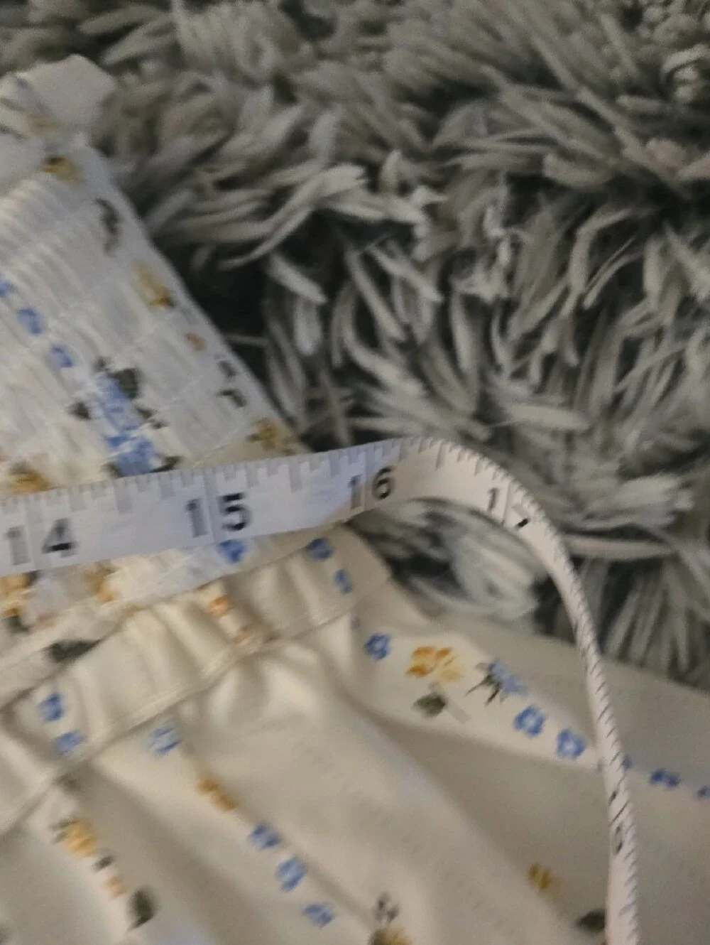 wild fable Cream Floral Smocked Tiered Skirt with Blue and Mustard Accents - Picture 3 of 4
